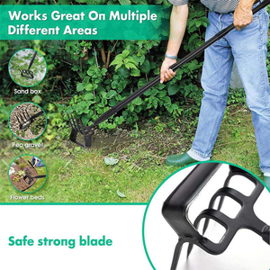 Heavy Duty Adjustable Garden Fork - <b>Lawn</b> <b>Aerator</b> Tiller Fork <b>for</b> Soil Loosening & Yard Maintenance, Durable Metal Gardening <b>Tool</b> - Product Image 6