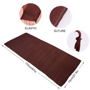Prix usine nouveau sous-foulard islamique personnalisé plaine mousseline <span class=keywords><strong>de</strong></span> soie instantanée Hijab Jersey <span class=keywords><strong>Bonnet</strong></span> casquettes foulard châle écharpe - Product Image 4