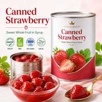 Groothandel ingeblikte aardbeien in lichte siroop, hele vruchten, lage suiker optie voor retailers, importeurs en distributeurs