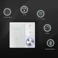 Termostato de Habitación Inteligente Becasmart BAC-18 Modbus WiFi, Termostato Digital Rectangular para Sistemas HVAC, Programable con Pantalla Táctil