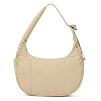 Mini sac à bandoulière matelassé en nylon souple à logo tendance et décontracté pour femmes sac à main fourre-tout en nylon souple personnalisé le plus récent vente en gros
