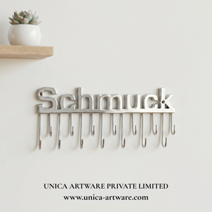 Modern Metal <b>Wall</b> <b>Hooks</b> Schmuck Word Design Decorative Hanging Rack <b>for</b> Jewelry <b>Keys</b> & Accessories Organizer <b>for</b> Export Price - Product Image 1