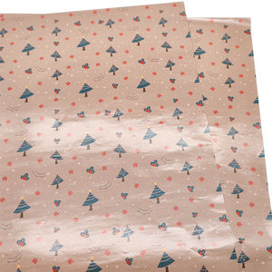 Décoration personnalisée ornement d'<span class=keywords><strong>arbre</strong></span> de Noël boîte <span class=keywords><strong>à</strong></span> <span class=keywords><strong>mouchoirs</strong></span> ensemble de rouleaux de feuilles de papier d'emballage vente en gros en vrac - Product Image 2