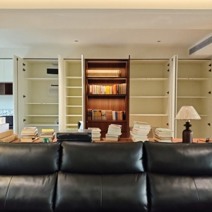 Waterproof and Moisture-proof Full-<strong>Wall</strong> Mounted Display Cabinet Large-Capacity <strong>Bookshelf</strong> - Product Image 2