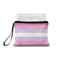 Porte-monnaie zippé en toile de polyester personnalisé, thème gay Bigender (orienté féminin), pour les trajets quotidiens et les excursions.