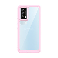Cadre en TPU souple résistant aux chocs Couverture mobile antidérapante pour Vivo IQOO 7 (Inde) Coque arrière transparente