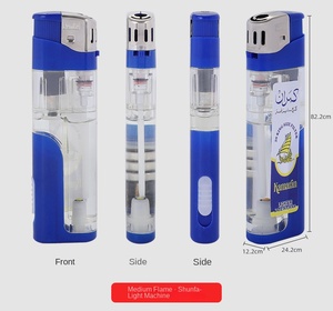 Encendedores Recargables de Plástico con Luces LED, de <span class=keywords><strong>Gas</strong></span> Butano, Electrónicos, Clásicos para Fumar Cigarrillos, Portátiles, para Campamento, Actividades al Aire Libre, Regalos - Product Image 6