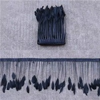 Ruban de plumes de canard colorées détachables 15-20cm pour l'artisanat, la décoration de carnaval, les vêtements de mariage, les accessoires de couture