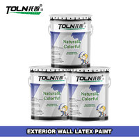 Peinture murale extérieure au latex semi-brillante à base d'eau, couleurs personnalisées, anti-moisissure, émulsion décorative, application au pinceau
