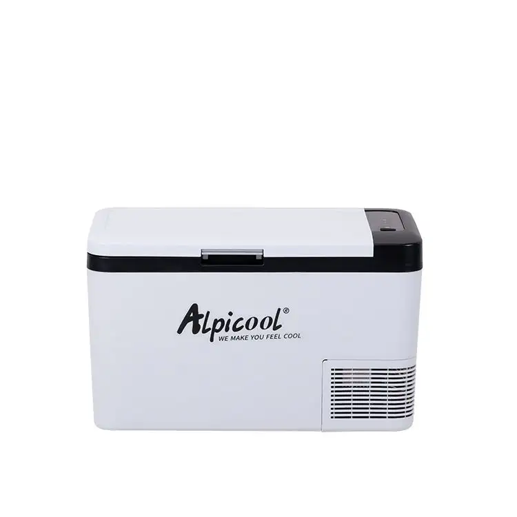 Alpicool mini frigorífico k25, mini carro de acampamento dc 12v 24v carro e casa de uso duplo com compressor usb portátil frigorífico automotivo