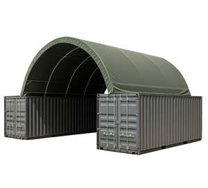 Abri en dôme pour conteneurs maritimes 40'x40'x13' en acier, auvent de toit robuste pour conteneurs maritimes - Product Image 2