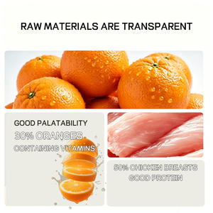 OEM ODM Bocadillos para Perros y Gatos de Pollo y <span class=keywords><strong>Naranja</strong></span> HALAL de Alta Calidad Hechos con Carne, <span class=keywords><strong>Golosinas</strong></span> Completas para Perros - Product Image 4