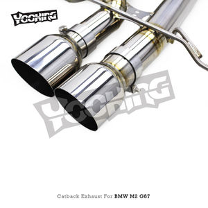 Sistema de Escape Catback con Válvulas de Competición para BMW M2 Competition G87 3.0T S58 <span class=keywords><strong>2023</strong></span>+, Tubo Medio de Igual Longitud con OPF, Escape de Titanio - Product Image 6