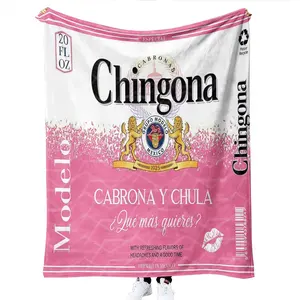Recién llegado, regalo personalizado para el Día de la madre, Borracho mexicano Borracha Chingona Chingon, manta de viaje por sublimación - Product Image 6