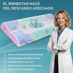Almohada Cervical y Cojín Ortopédico de Espuma Viscoelástica Antialérgico para Dolores Cervicales - Product Image 3
