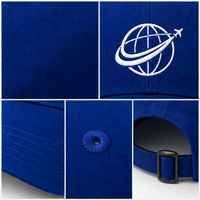 Gorra de 6 Paneles Estructurada de Sarga Espiga de Lujo Personalizada OEM Directa de Fábrica, Ajustable para Ferias Comerciales con Servicio de Logotipo OEM