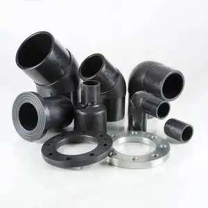 APAS High Cost Effective Butt Fusion Equal Cross Tee Pipe Fittings Hdpe Pipe Fittings Elbow Socket Futtion Hdpe Fittings