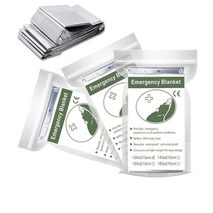 <span class=keywords><strong>Manta</strong></span> Portátil de Emergencia Térmica de Doble Cara Plateada 130x210cm para Supervivencia y Primeros Auxilios al Aire Libre - Product Image 2