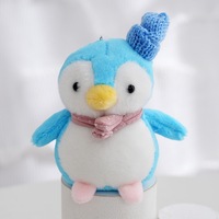 En gros, Porte-clés en peluche pingouin de 4 pouces, jouets pour enfants, animaux en peluche, thème dessin animé et anime, pour machine à griffes
