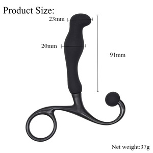 Ricarica nero guerriero Silicone prostatico massaggiatore spina pulsante vibrazione spina anale Plug per il sesso più sicuro - Product Image 3