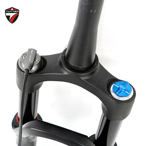Fourche avant de VTT Twitter 27.5/29 pouces personnalisable couronne en aluminium <span class=keywords><strong>Suspension</strong></span> à pression d'air droite 9mm haute résistance - Product Image 3