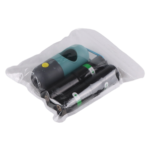 Dispensador de Bolsas para Excremento de Perro Portátil, Impermeable y Biodegradable, para Paseos al Aire Libre, con Linterna LED Integrada, Hecho de Plástico - Product Image 1