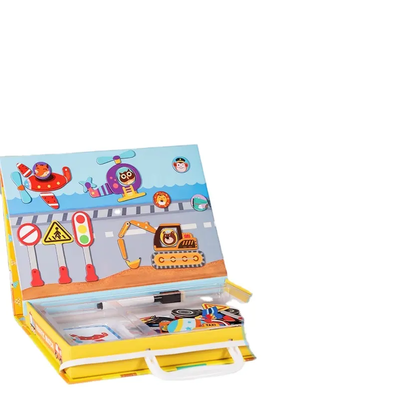 인기있는 어린이 퍼즐 학습 장난감 자기 퍼즐 교육 용품 가족에 사용