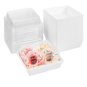 Small Charcuterie Boxes with Clear Lids Disposable Food Containers, 5Inch Dessert Boxes for Sandwich, Cookie, Sushi, <strong>Cake</strong> <strong>Slice</strong> - Product Image 5