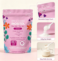 Poudre d'inositol Myo & D Chiro OEM 225g, mélange 40:1 pour femmes, vitamine D3, zinc, équilibre hormonal féminin, complément alimentaire