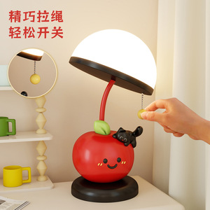 Lampe de table LED Apple Cat, lumière douce, lampe de bureau pour chambre d'enfant, décoration de chambre, cadeau - Product Image 2