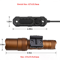 Lampe de poche laser LED verte étanche Combo Quick Tan Color Release ML PT Mount Tactical Flashlight Scopes & Accessories