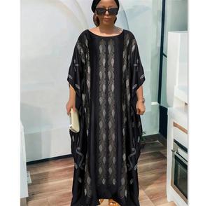Nouvelle <span class=keywords><strong>Robe</strong></span> pour Femme 2026 <span class=keywords><strong>Bazin</strong></span> Ample Grande Taille <span class=keywords><strong>Boubou</strong></span> Ayaba <span class=keywords><strong>Robe</strong></span> Longue à Paillettes - Product Image 1