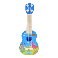 Kids Educational Music Toys Guitar Cartoon Animal Four-String Guitar Ukulele 10-Inch Musical Instruments for Baby Gifts
