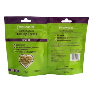 Sac d'emballage en plastique imprimé <span class=keywords><strong>pour</strong></span> friandises d'entraînement <span class=keywords><strong>pour</strong></span> chiens et chats, format <span class=keywords><strong>pochette</strong></span> verticale, collection 2021, offre spéciale - Product Image 3