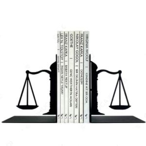 Sujeta Libros de Metal con Diseño de Balanza de la Justicia, Decoración de Metal <span class=keywords><strong>2022</strong></span>, Soporte para Libros, Sujeta Libros Decorativos - Product Image 5