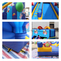 Château gonflable avec toboggan aquatique pour enfants, fête en plein air ou en intérieur