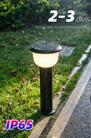 Lámpara Solar LED para Jardín 5W IP65 Aluminio+PC 80cm 3000K 2-3 Días de Autonomía Sensor de Luz CE ROHS para Paisajismo