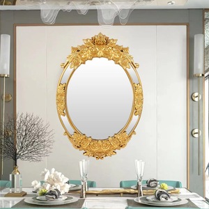 Nordique américain Vintage mural sculpté en relief fond vanité <span class=keywords><strong>miroir</strong></span> salon <span class=keywords><strong>couloir</strong></span> classique luxe décor - Product Image 3