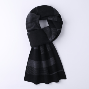 Merino len nam dài Jacquard kiểm tra Khăn choàng cao cấp mùa đông kinh doanh ấm dệt kim khăn cho quà tặng - Product Image 3