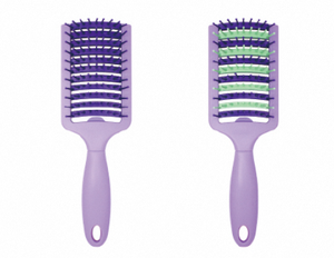 O Handle professional roll <b>brush</b> ceramic barrel hair <b>brush</b> with soft boar bristle and non slip rubber handle <b>for</b> salon styling - Product Image 5