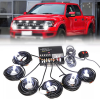 Kit de feux stroboscopiques HID à 6 têtes Shenmien, feux de signalisation d'urgence clignotants, phare/feu arrière 120W blanc/ambre 12V/24V