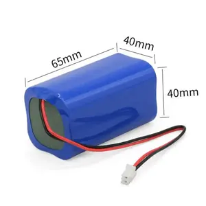 OEM 18650 סוללת ליתיום 3.7v 1s1p 7.4v 2s1p 11.1v 3s1p 3s2p 2600 mah 3400 mah 6000 mah מארז סוללות עם חוטי מחבר Pcb Pcm