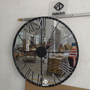 Horloge murale ronde de 100 cm de diamètre, de qualité supérieure, en verre, pour salon, décoration intérieure, grande horloge, livraison directe d'usine - Product Image 3