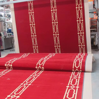 Tapis de prière musulman et tapis en nylon Axminster lavable, fabriqué à la machine, pour mosquée et église, bleu