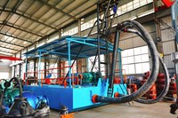Machine de dragage de sable fluvial diesel/électrique à haute efficacité avec moteur, capacité de 25-100 m³/h pour l'extraction fluviale