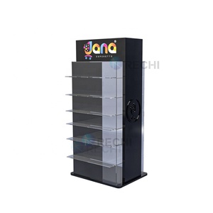 Rechi chiếu sáng Acrylic trang điểm bán lẻ hiển thị đứng hộp lưu trữ nước hoa Acrylic hiển thị tủ trưng bày cho tinh dầu - Product Image 1