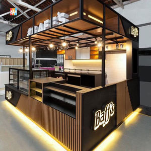 Mostradores Modernos para Cafetería con LED, Diseño Ecológico y Personalizable para Muebles de Bar y Decoración Interior de Tiendas de Té de Burbujas - Product Image 5