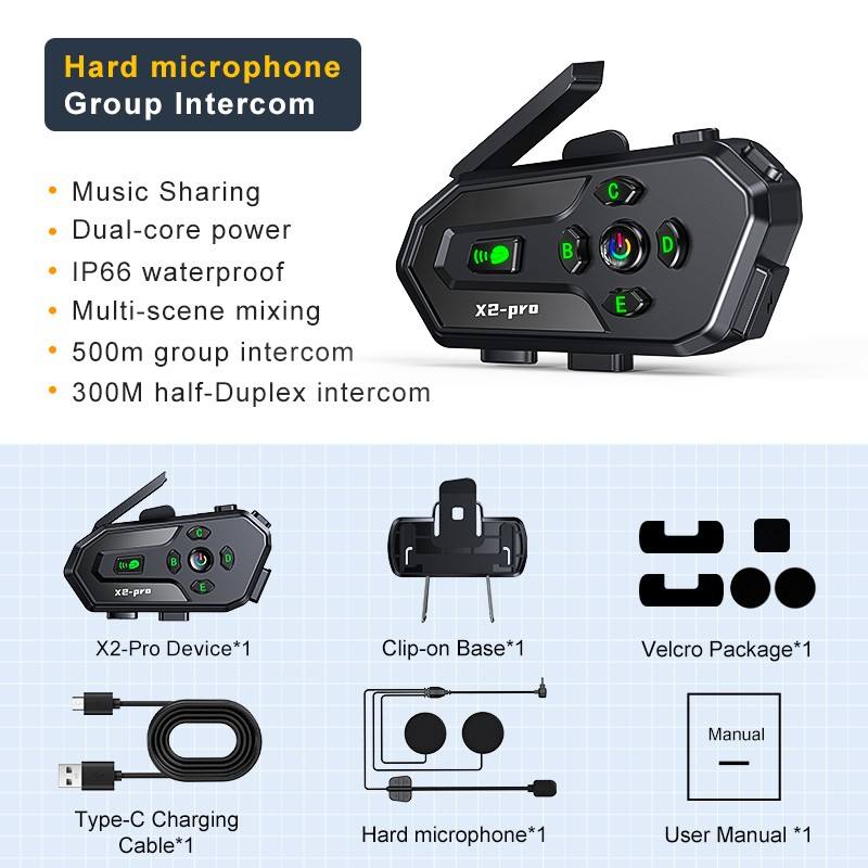 ไมโครโฟนแข็งสีดำ