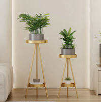 Frais à la mode en fer forgé étagère à fleurs étagère intérieur salon balcon sol-debout vert radis plante pot de fleurs Pack