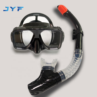 Masque de plongée adulte en verre trempé de silicone liquide de marque JYF rentable avec masque de plongée et tuba pour la natation
